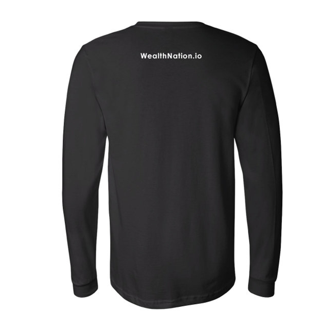 Long Sleeve Black - Wealth Nation Logo