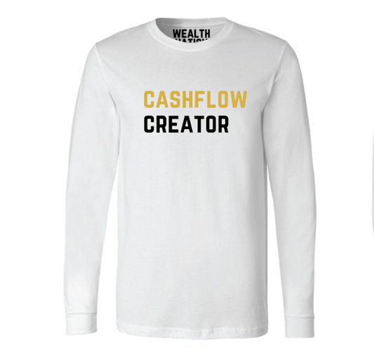 Long Sleeve White - Cashflow Creator