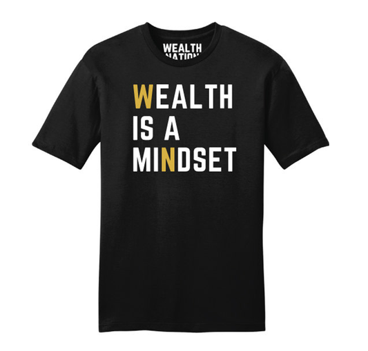 Short Sleeve Black - Wealth Is A Mindset