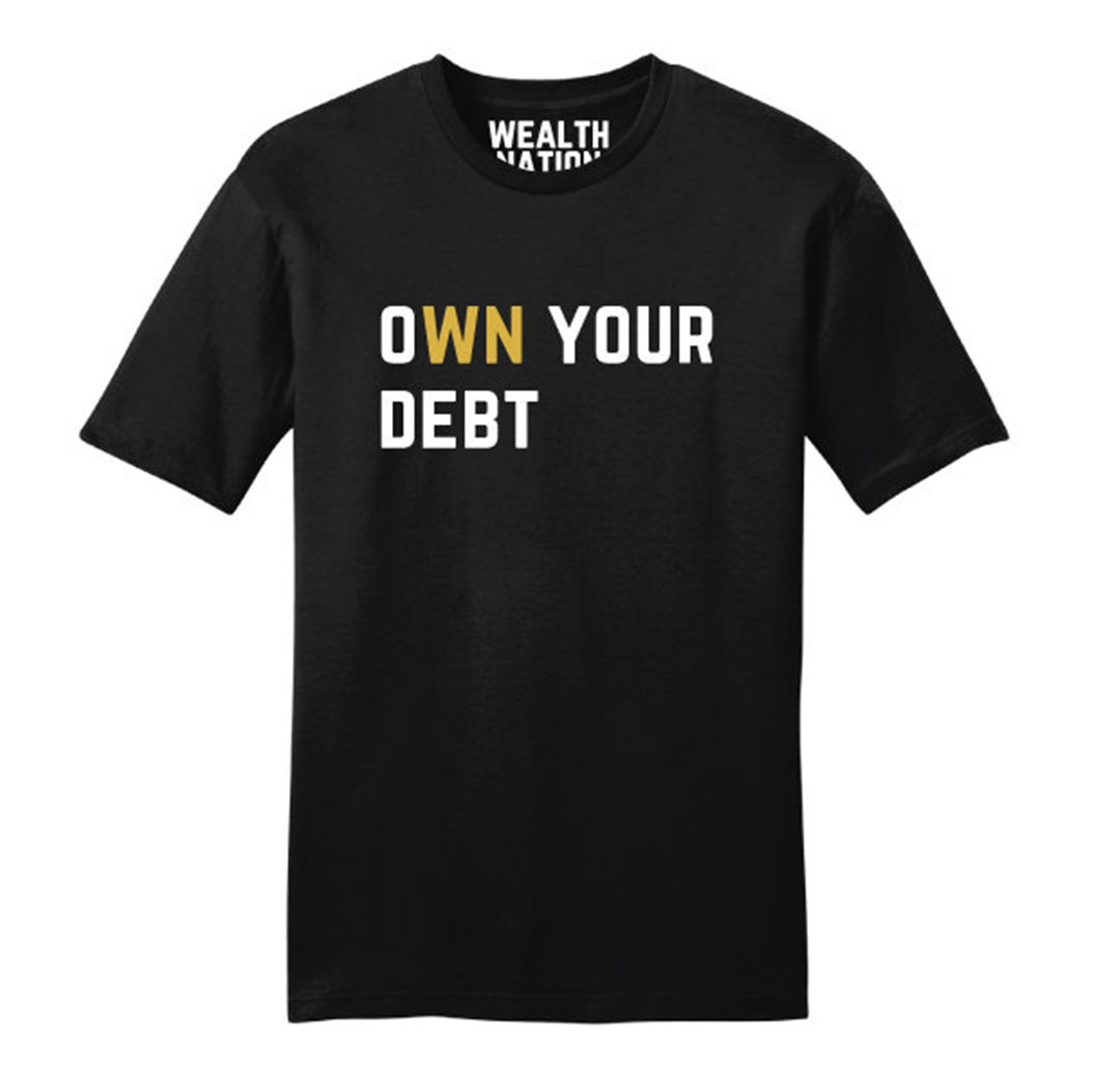 Short Sleeve Black - Own Your Debt