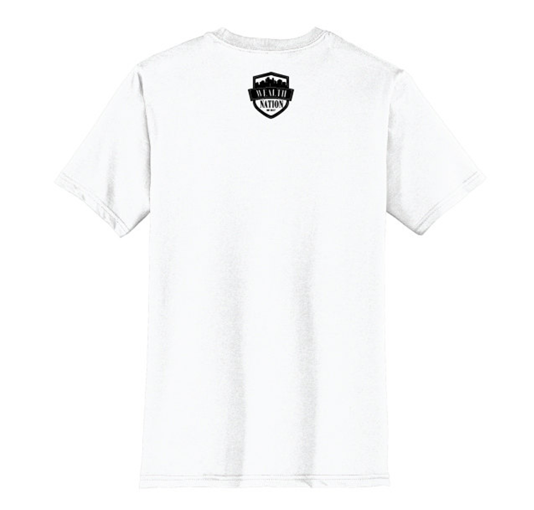 Short Sleeve White - Wealth Nation Logo